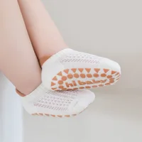 3 paires de chaussettes en coton à maille fine pour bébés, confortables, respirantes, pour enfants, garçons et filles, chaussettes de sol antidérapantes 3