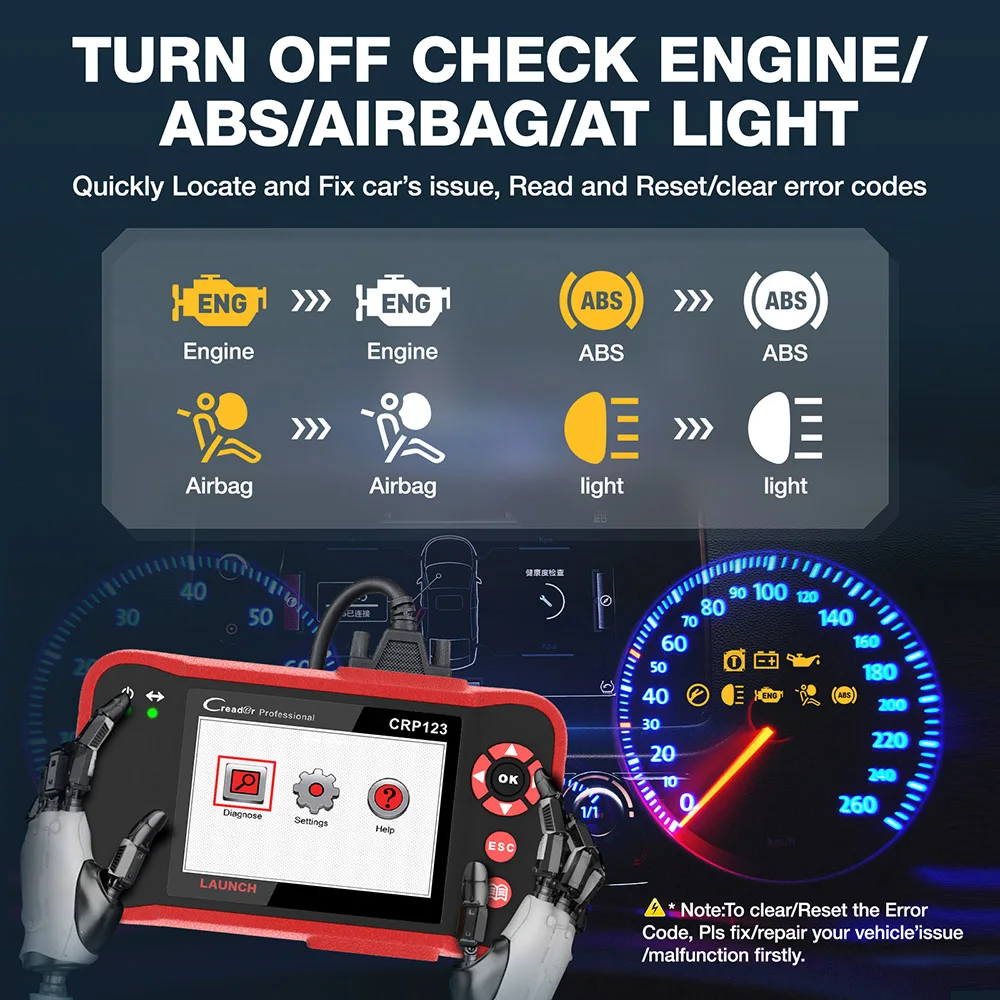 OBD2 Car Scanner – ABS, SRS, Transmission & Engine Diagnostic Tool with Lifetime Free Updates 5