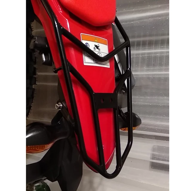 Rack arrière Honda CRF300L/Rallye cargo acier pièces moto bagages noir,  rouge
