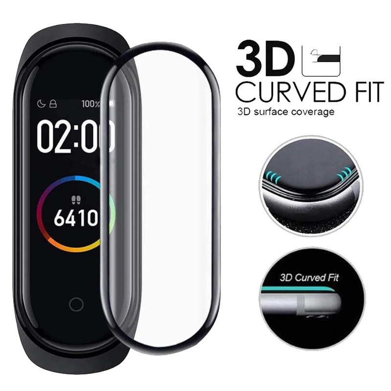 

1-5PCS Smartwatch Screen Protector for Xiaomi Mi Band 7 Mi Band 6 Mi Band 5 Protective Film 3D Curved Full Coverage for Mi Band4