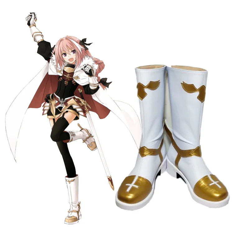 Cosplay Shoes Fate Grand Order Rider Astolfo PU Leather Anime Halloween Party