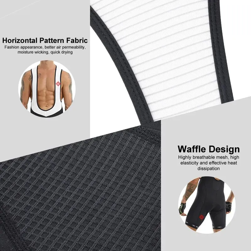 Men's Cycling Bretelle Seamless Men Cycling Shorts Ride Men's Bib Shorts Pro