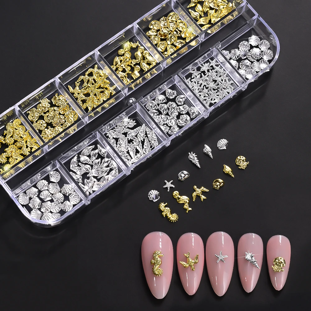 Sea-Theme Alloy Nail Art Charms 4