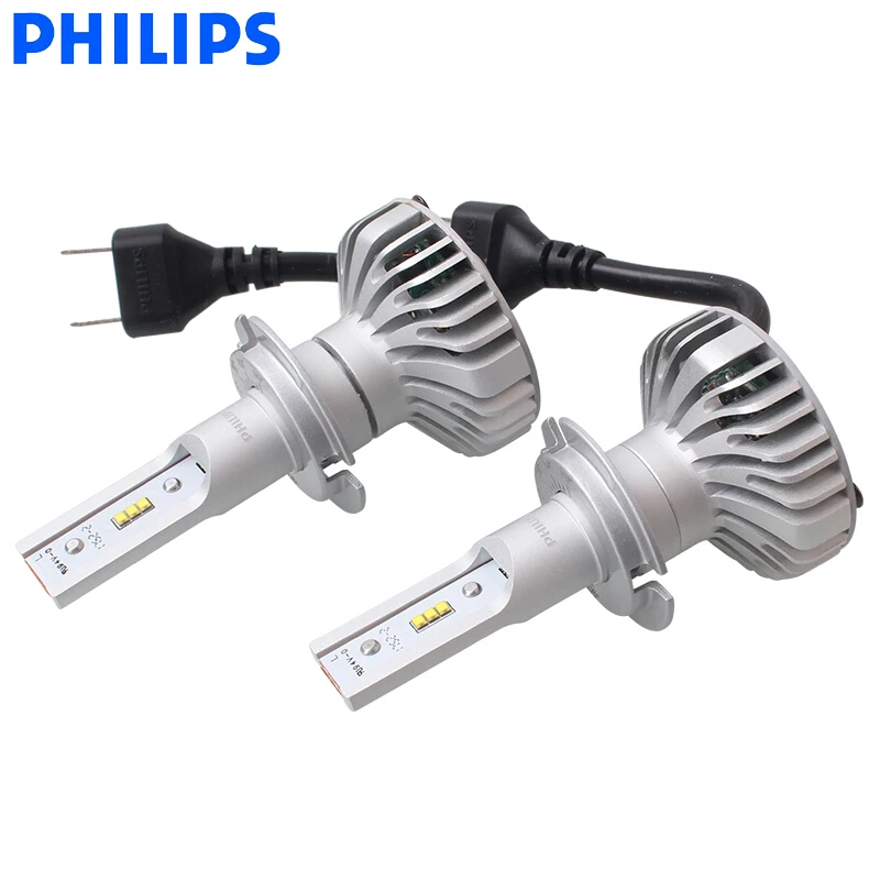 Philips-Paire de lampes frontales de voiture Ultinon LED H7, faisceau  Hi/lo, 6000K, lumière blanche