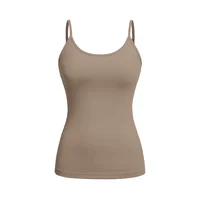 Women Tank Top Strap Slim Top for Summer Fashion Versatile Casual Breathable Micro Elastic Fabric Sleeveless Strap Top - Image 5