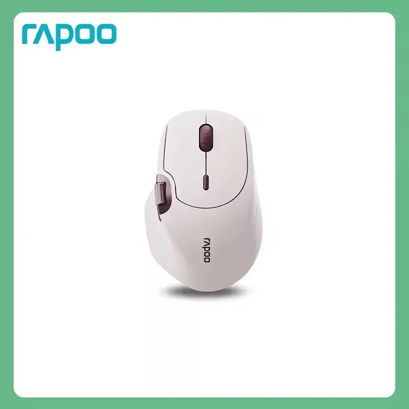 Rapoo MT560 마우스 3모드 무선 마우스 인체공학적 홀 자기 유도 노브 크로스 스크린 맞춤형 경량 게임용 PC 액세서리