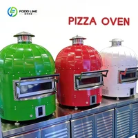 Four à pizza électrique italien de table, 500 degrés, four à pizza au bois pour restaurant, boulangerie, utilisation personnalisée 3