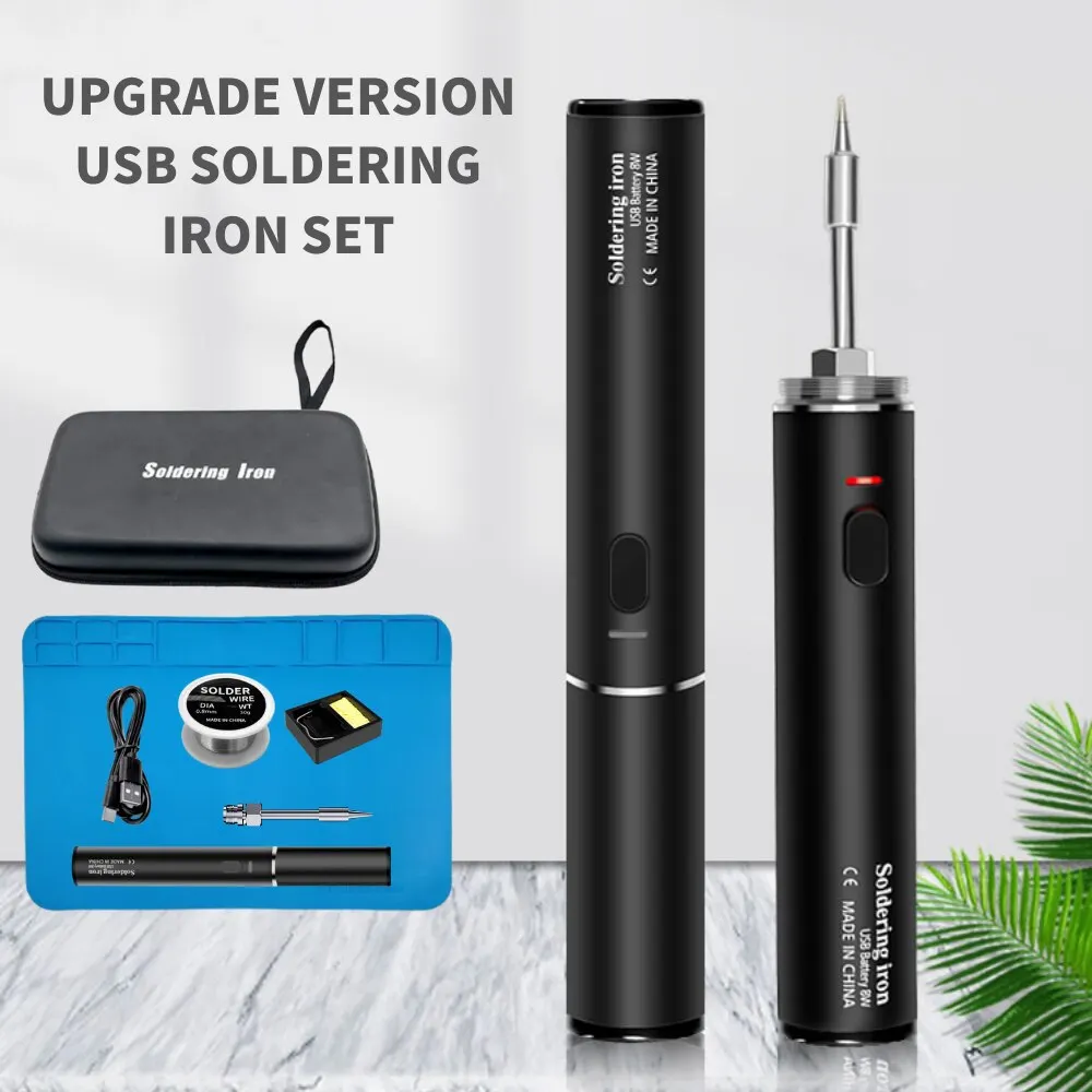 Soldering Iron Usb Soldering Iron 5V Mini Convenient Adjustable Temperature Home Tools Diy Manual Radio Soldering Iron Set
