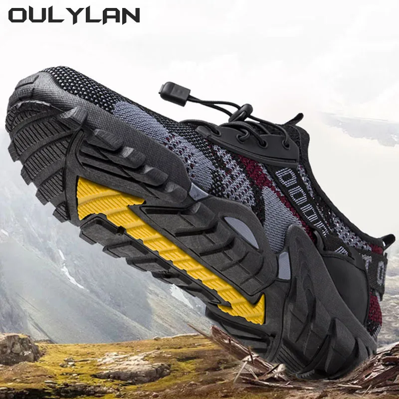 

Oulylan Mountain Outdoor Non-slip Hunting Male Comfy Sport Trail Soft Men Outdoor Hiking Trekking Shoes Climbing Shoes