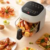 Air Fryer New Holographic Color Screen Uncoated Borosilicate Glass Liner Transparent and Visible 5