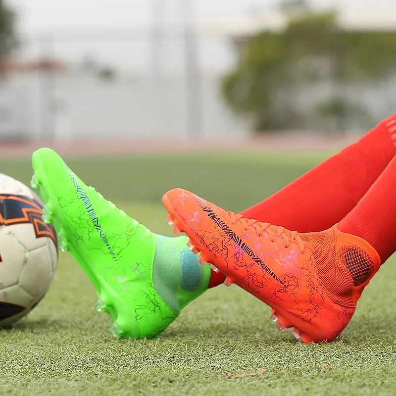 Original Turf Soccer Shoes Men TF/AG Football Boots Kids Boys Soccer Cleats Outdoor Football Shoes Men Training Sport Sneakers