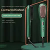 IONS Electric Hair Straightener Brushes Anti-scald Straight Comb Curling Dual-use Max 220℃ Anion Function Irons PTC Fast Heating 4