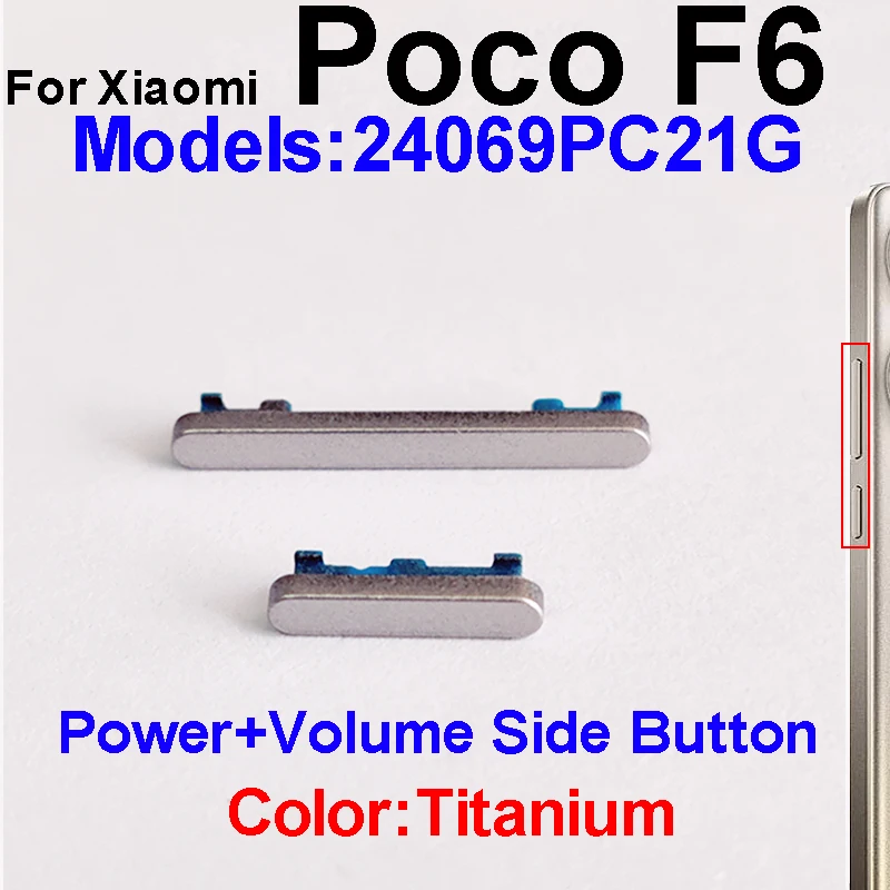 Universal Power and Volume Button Replacement Set - Premium Small Side Keys