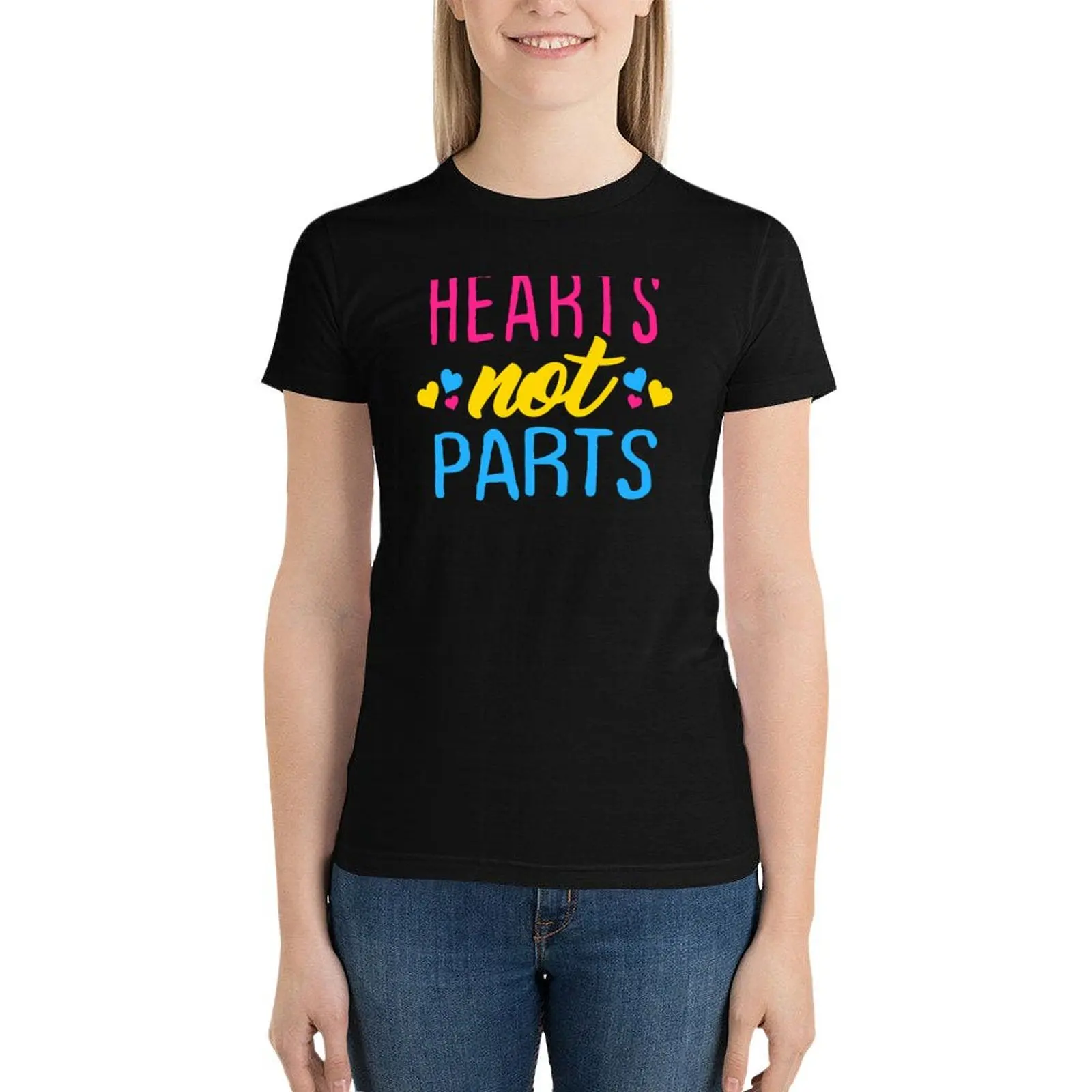 

Hearts Not Parts T-Shirt summer top summer clothes vintage clothes fashion woman blouse 2024
