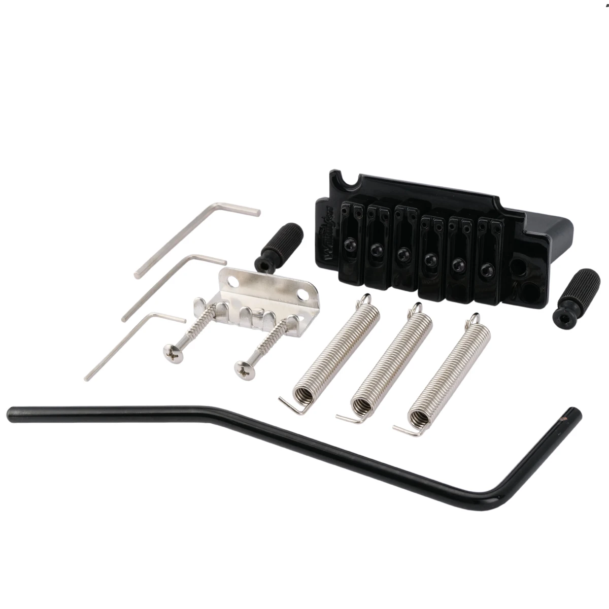 Sella Di Bloccaggio Del Ponte Tremolo A 2 Punti 54Mm Wilfreddy Wvs50K Per Chitarra Elettrica Stile Squier Strat, Nera