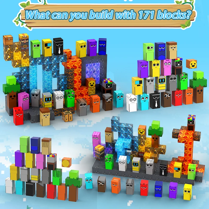 Sprunki Figures Magnetic Blocks Toys Incrediboxs Sprunki Magnet Toys STEM Sensory for Toddler Xmas Easter Birthday Gift magnetic building blocks magnetic assembly toy magnetic alphabet toys