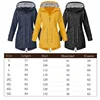 Womens Waterproof Raincoat Casual Basic Outdoors Trench Lightweight Drawstring Jackets Hiking Clothes for Women 6