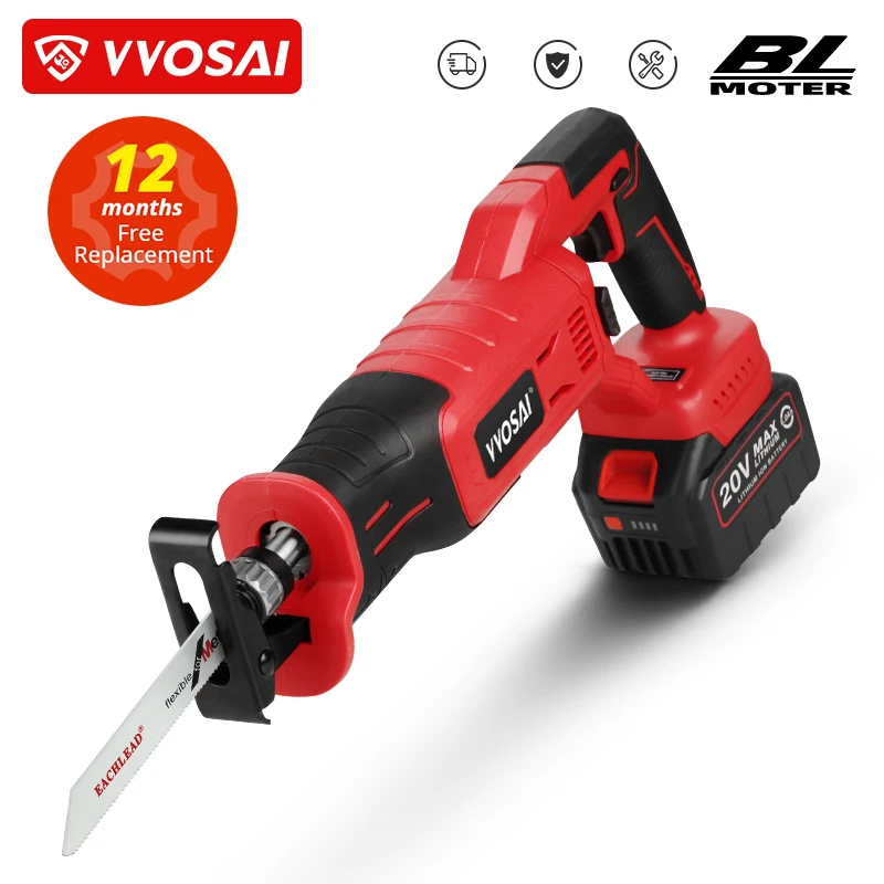 Cordless Wood Cutting Saw Wosai 20v Cordless Brushless Electric