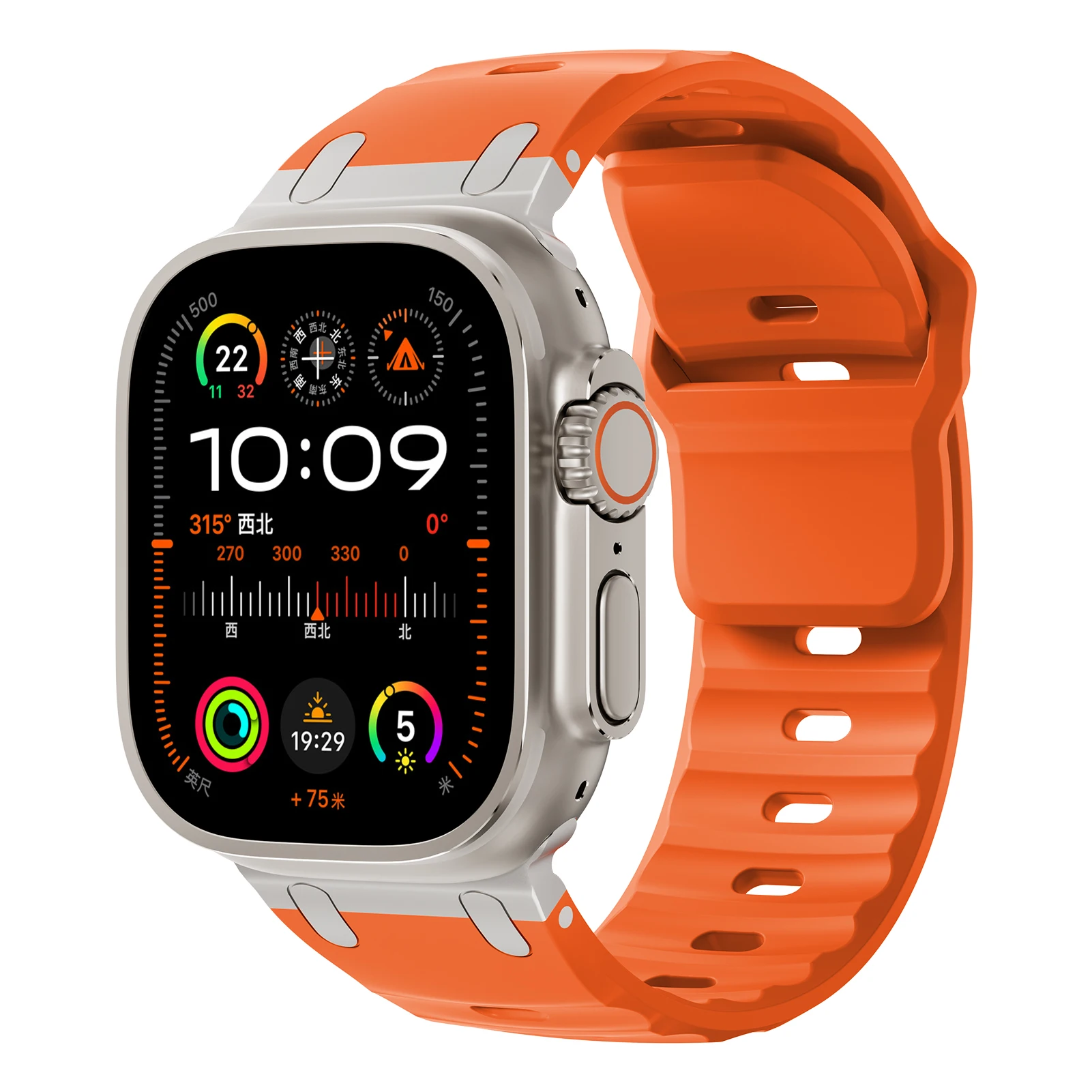 Sport Silicone Strap with Stainless Steel Clasp