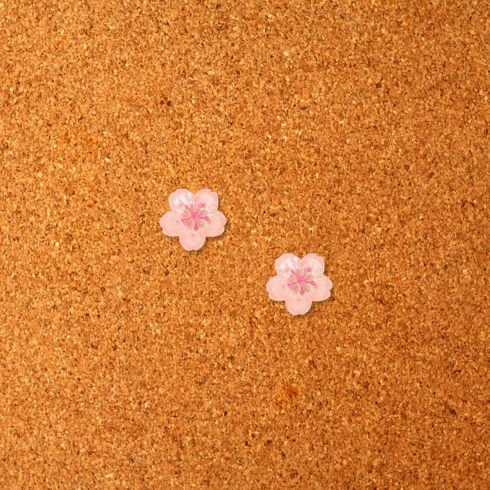 10Pcs 핑크 벚꽃 푸시 핀 장 꽃무늬 엄지 못핀 게시판 코르크 보드 홈 오피스 귀여운 푸시핀