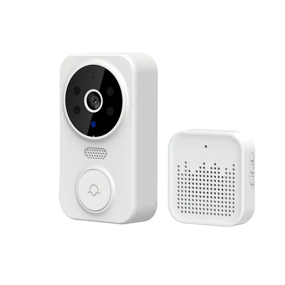 Smart Wireless Remote Video Doorbell Remote Doorbell Noise-Canceling Mic APP Controlled Automatic Working Charging Cable