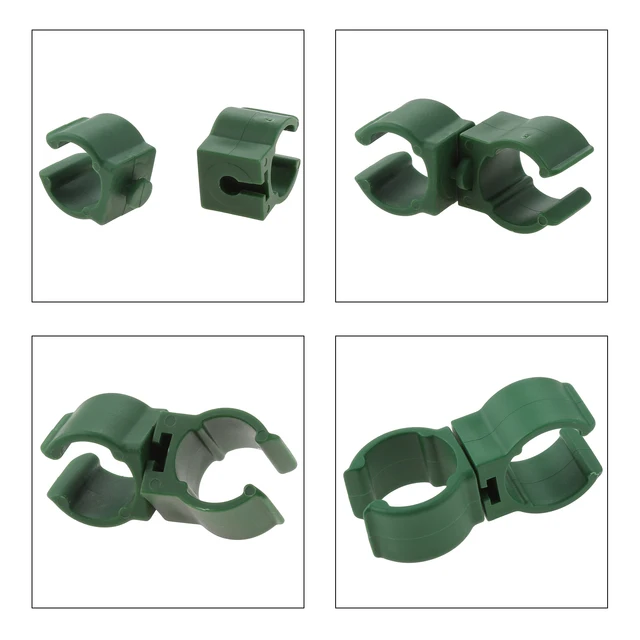 10Db/Set Forgatható Univerzális Kertmászó Rattan Stent Rúd Csatlakozó Tétláncú Üvegházhatású Film Buckle Rögzítő 8/11/16/20 Mm - Image 4