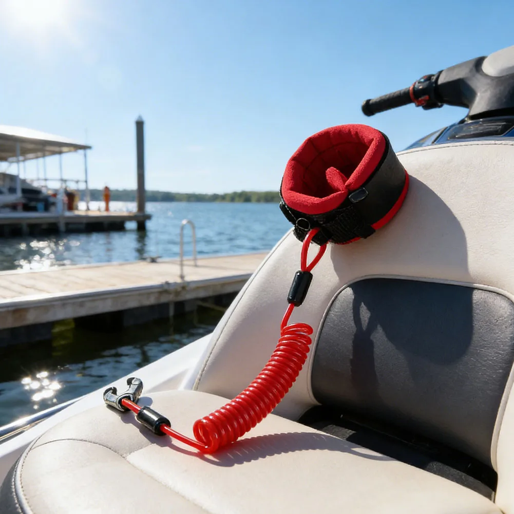 Motorboat Safety Kill Stop Switch Lanyard Rope For Outboard Engine Flameout Protection Boat Emergency Safety Rope