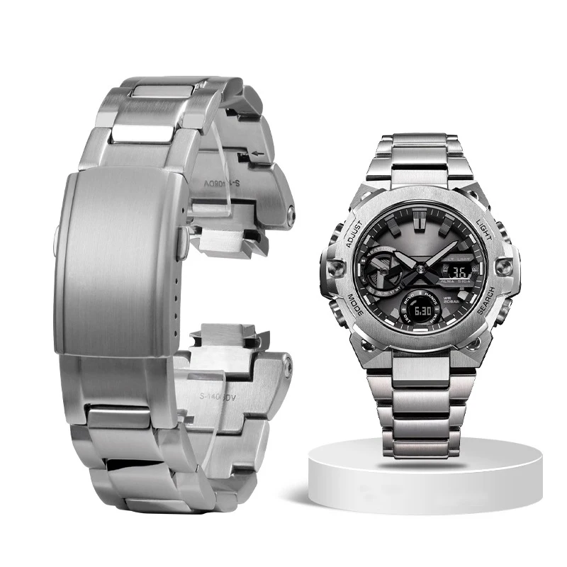 Stainless Steel Watch Band For G-SHOCK Casio GST-B400