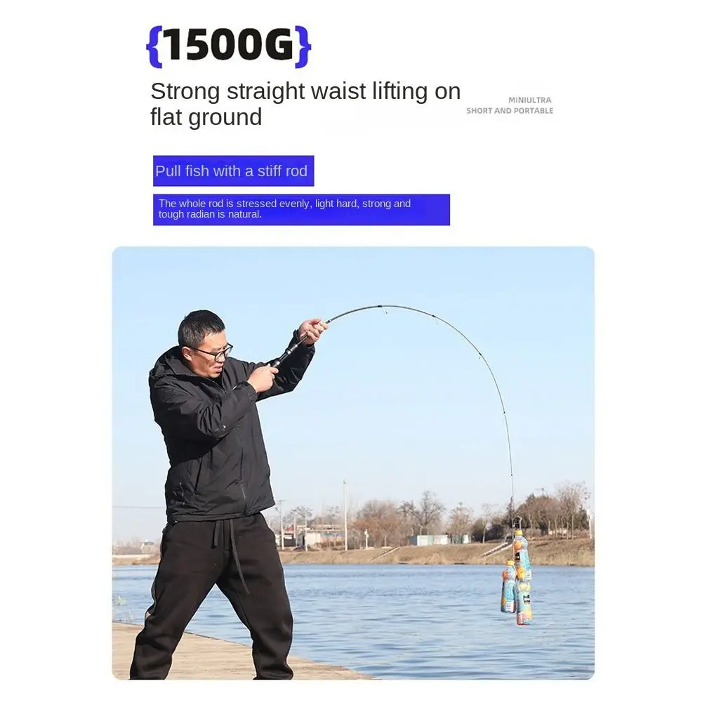 Telescopic Fishing Rod Full Kits Casting Rod Spincast Fishing Reel Feeder Rod Combo Glass Fibre Ultra Short Fishing Rod Set