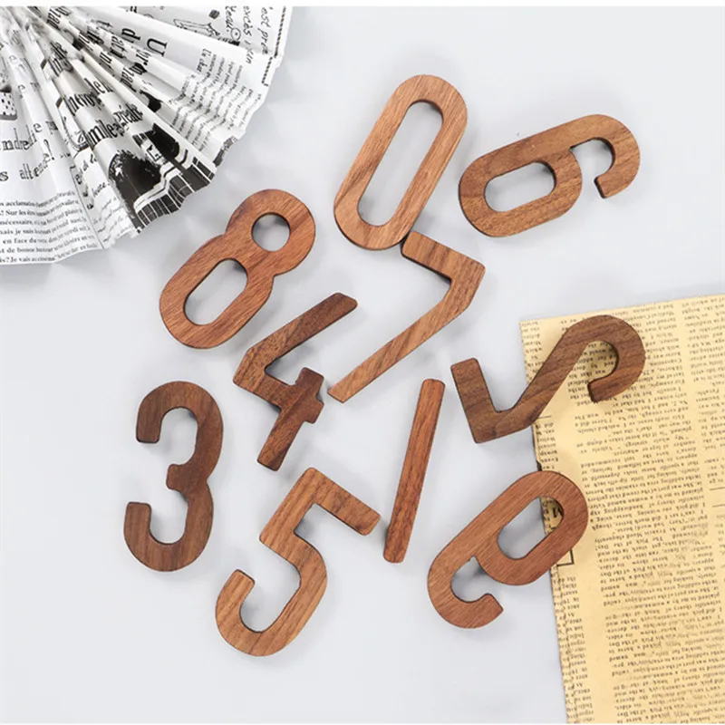 NEW Nordic Style Black Walnut Letter Decorative Letters Combination Wall Decoration DIY Letter Home Decoration Wooden Alphabet