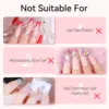 Nail Glue Remover for Press on Nails, 50ML Nail Glue Remover for UV Nail Glue, Non acetone Gentle Glue Off for False Nails Glue 4