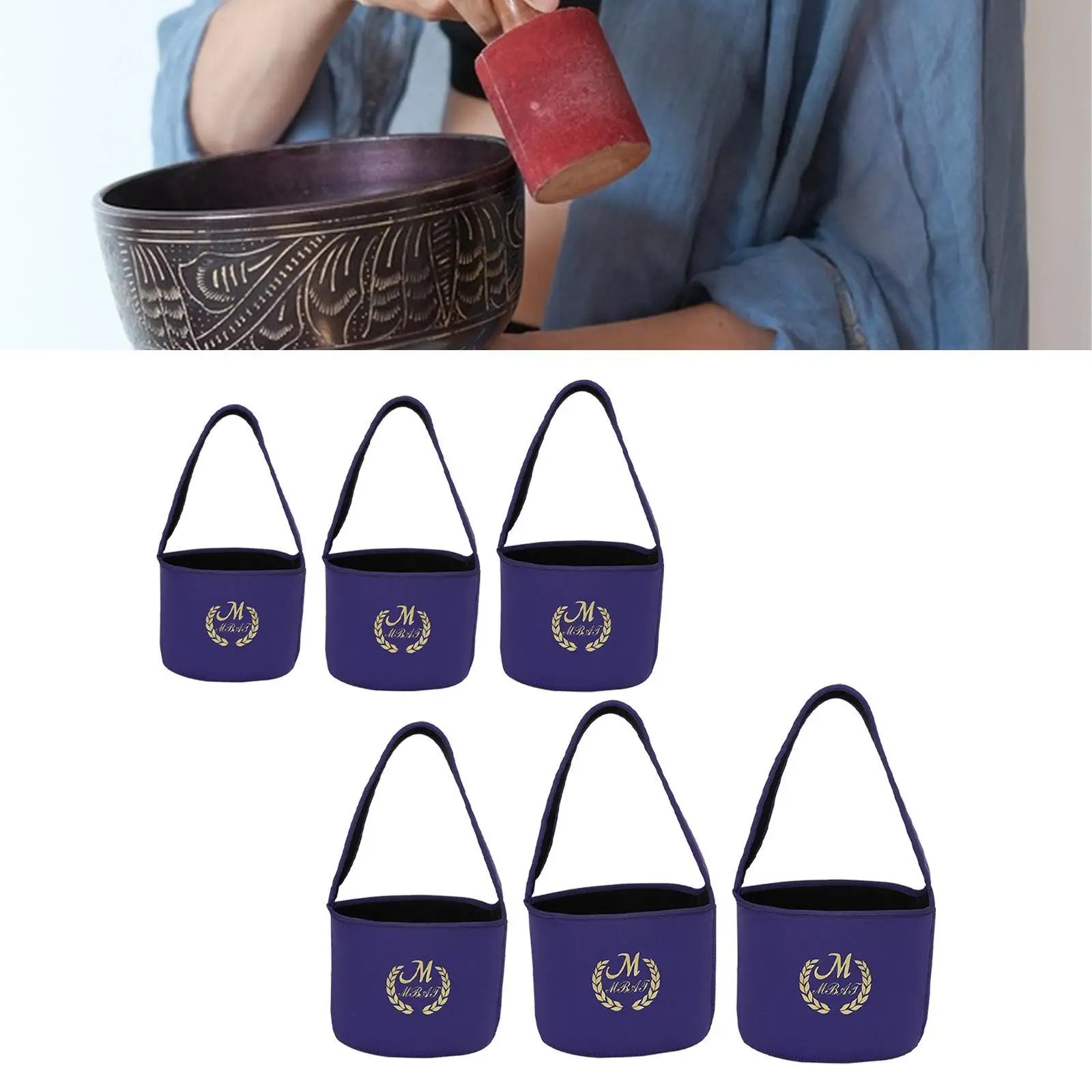 Sound Bowl Carrying Case Sound Bowl Carrier,Portable,Lightweight,with Handle