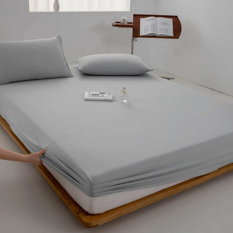 Luxurious Soft Cotton Fitted Bed Sheet with Elastic Band - Premium Mattress Cover