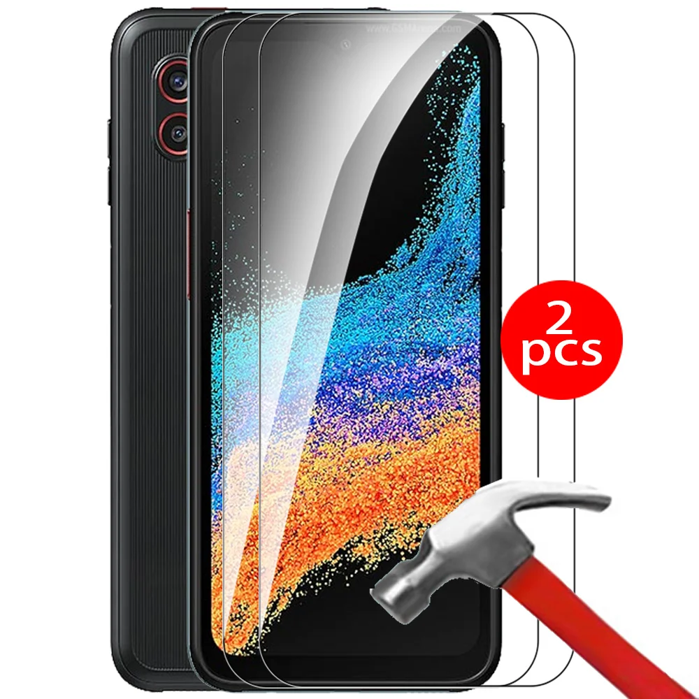 2 Pezzi Di Vetro Temperato Per Samsung Galaxy Xcover Pro 2 Pro2 Xcover6 Pro Case 6.6 ''X Cover 6 Pro Pro2 Cover Protettiva In Vetro Per Telefono