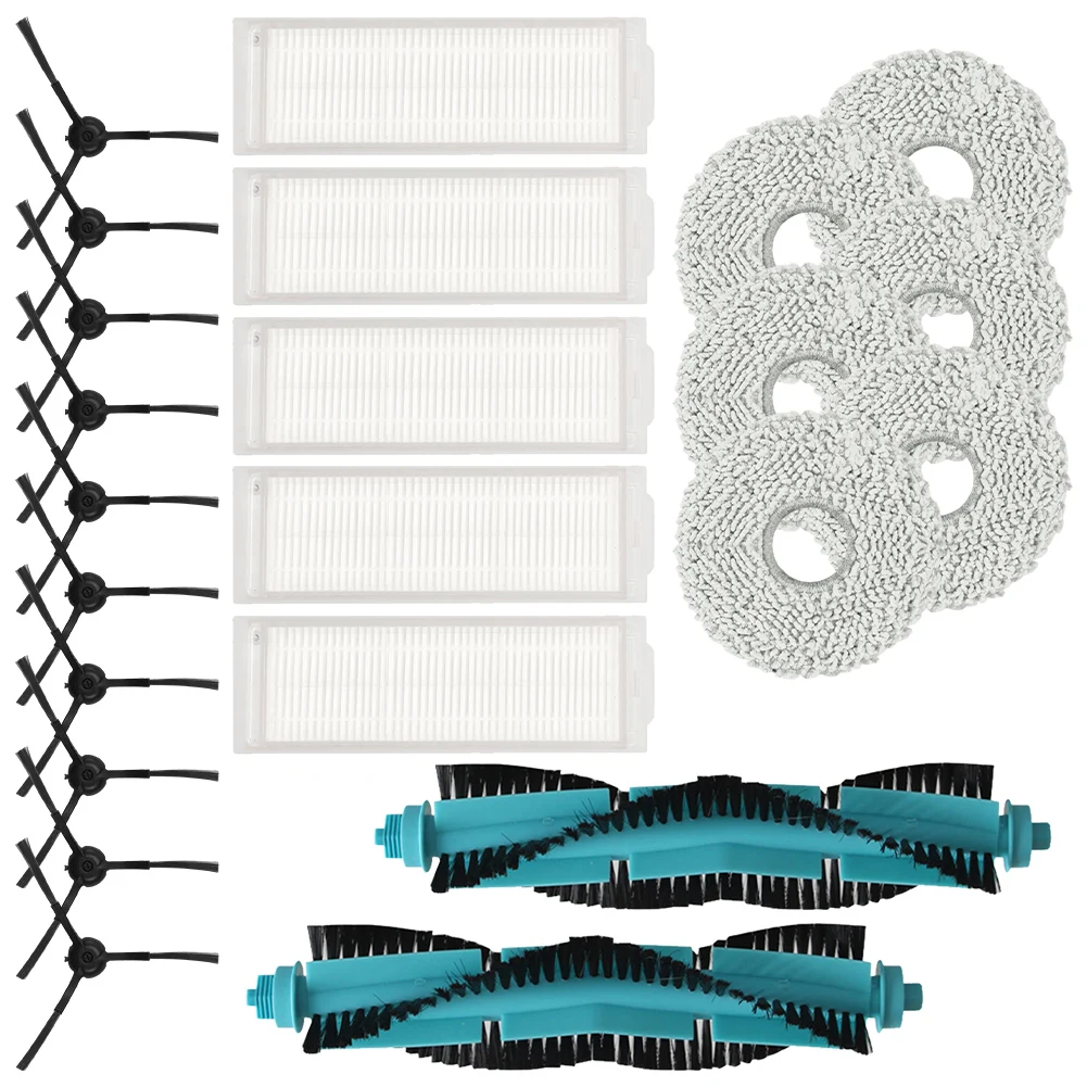 

Vacuum Cleaner Spare Parts Kit For Cecotec For Conga 11090 Side Brush Roller Brush-Filters Mop Cloth Long Lasting Durability