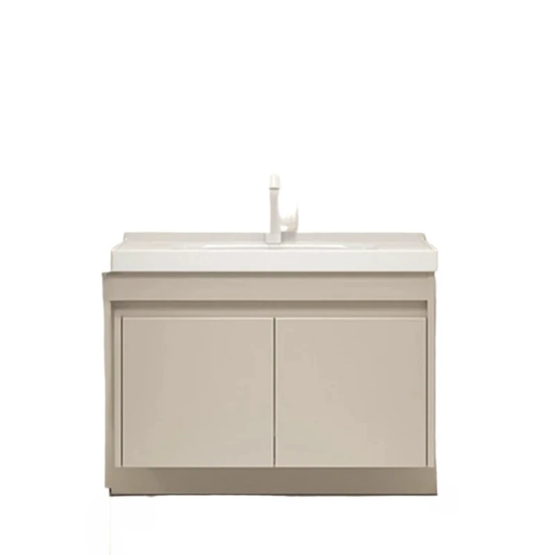 New Light Luxury Bathroom Cabinet Smart Mirror Cabinet Integrated Washbasin Modern Bathroom Sink Vanity