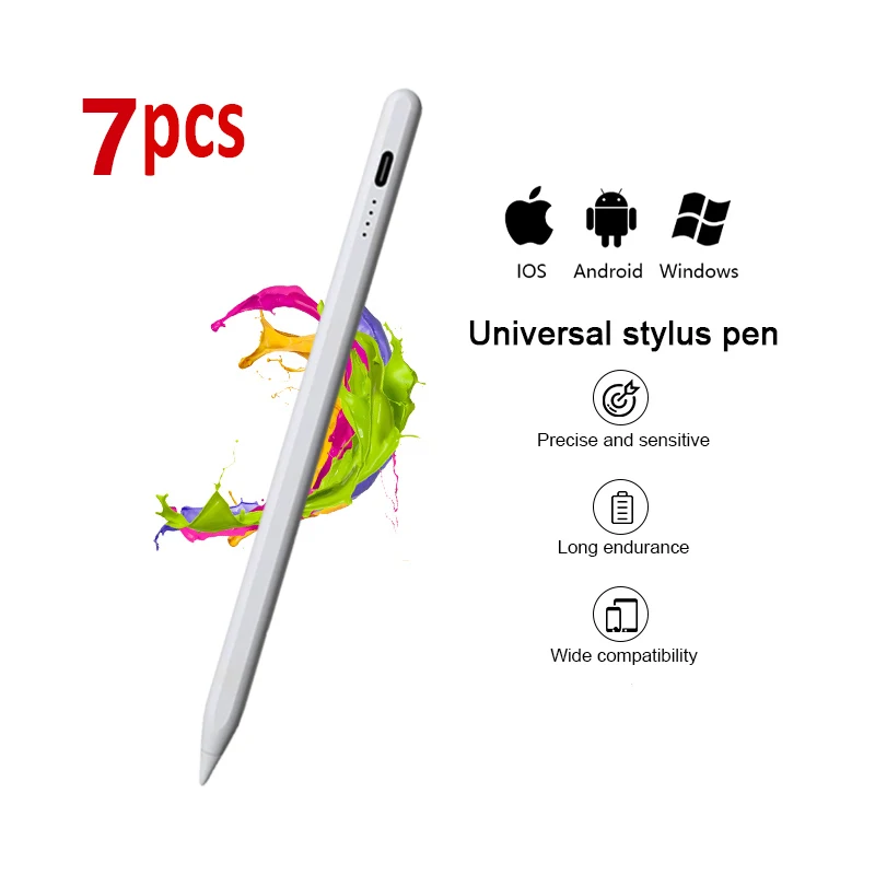 7pcsUniversalPencilActiveTabletStylusPenForAndroidiosApple
