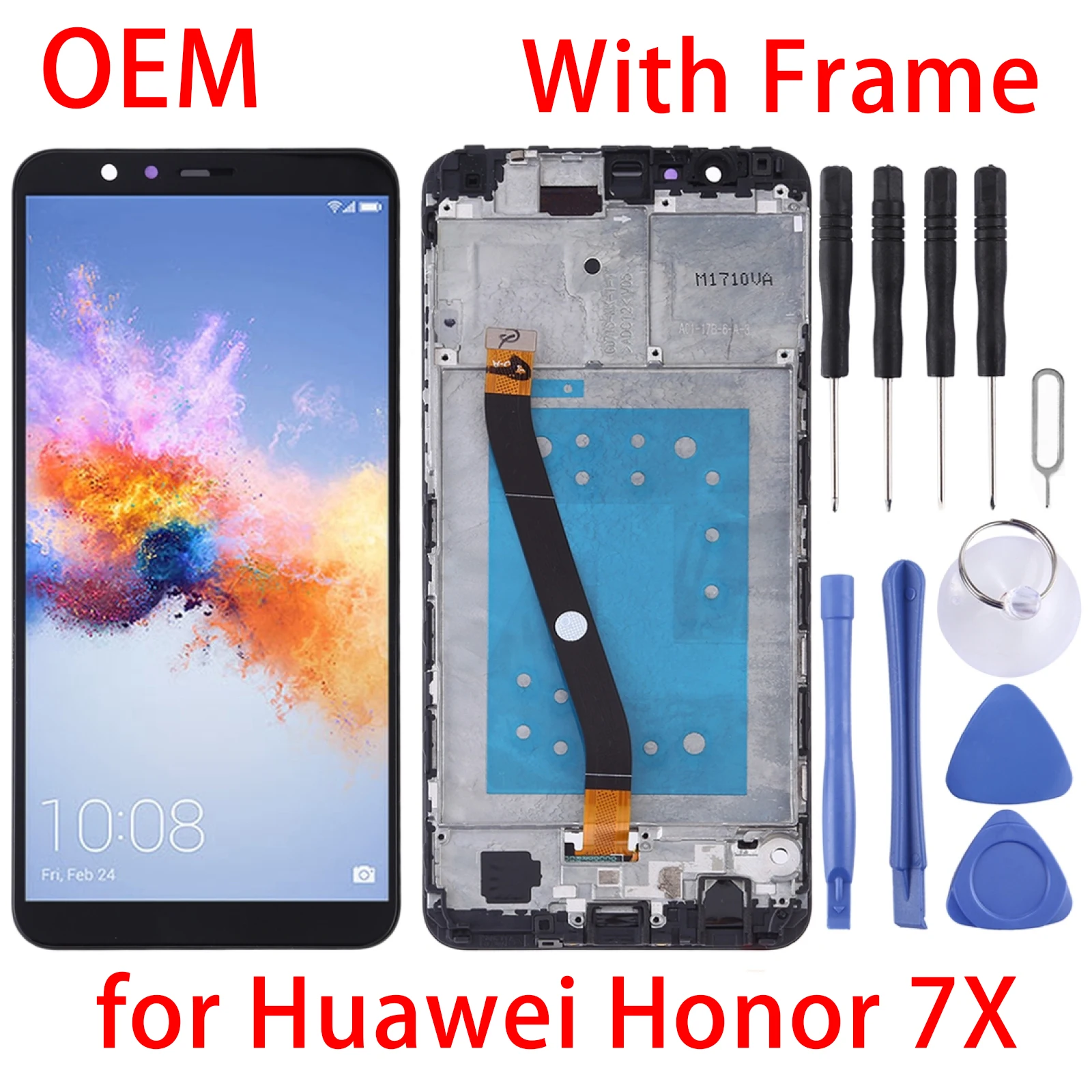 

OEM LCD Screen for Huawei Honor 7X Digitizer Full Assembly with Frame