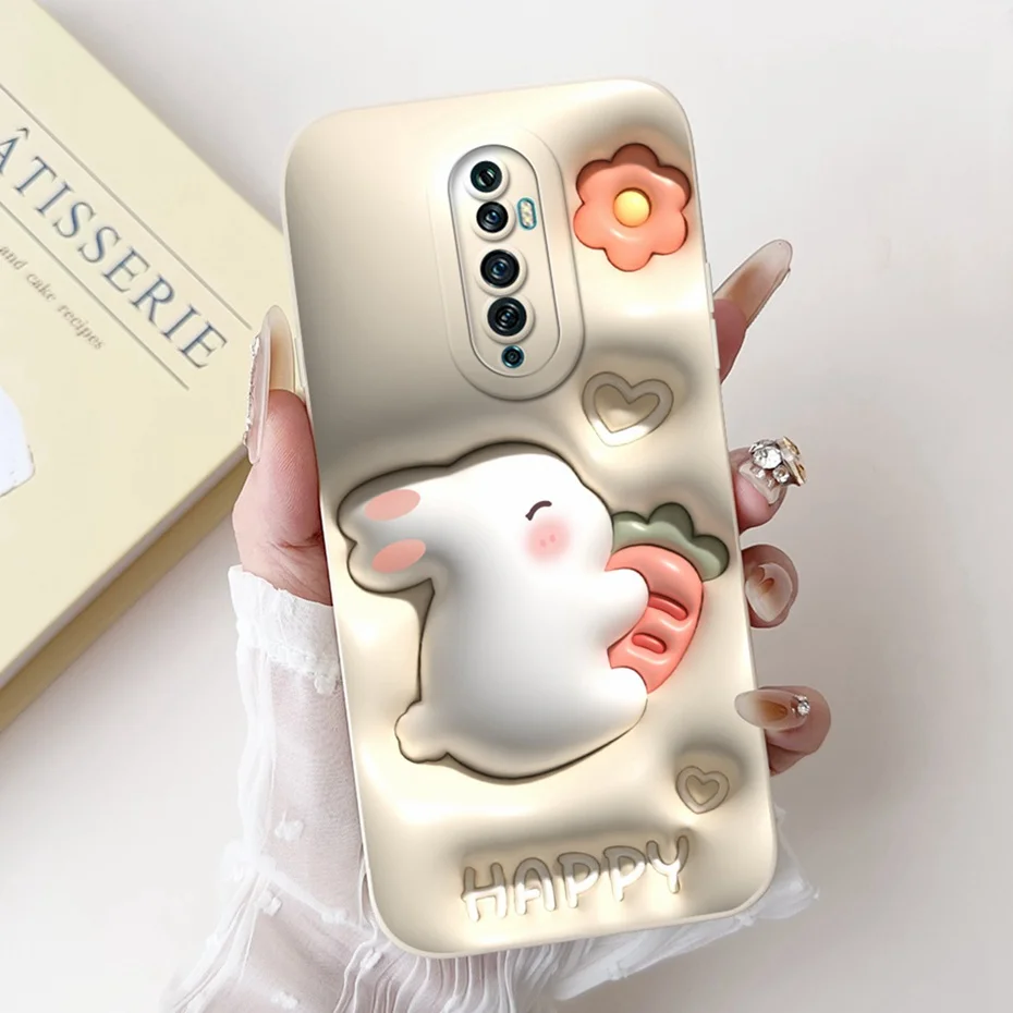 Cute Cartoon Soft Silicone Lens Protective Phone Case