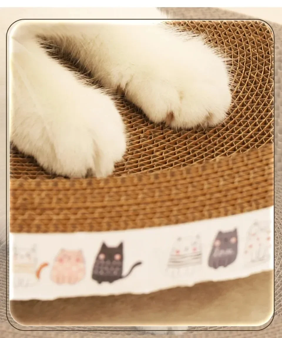 Title 5, Corrugated Cat Scratcher Cat Scrapers Round Ova...