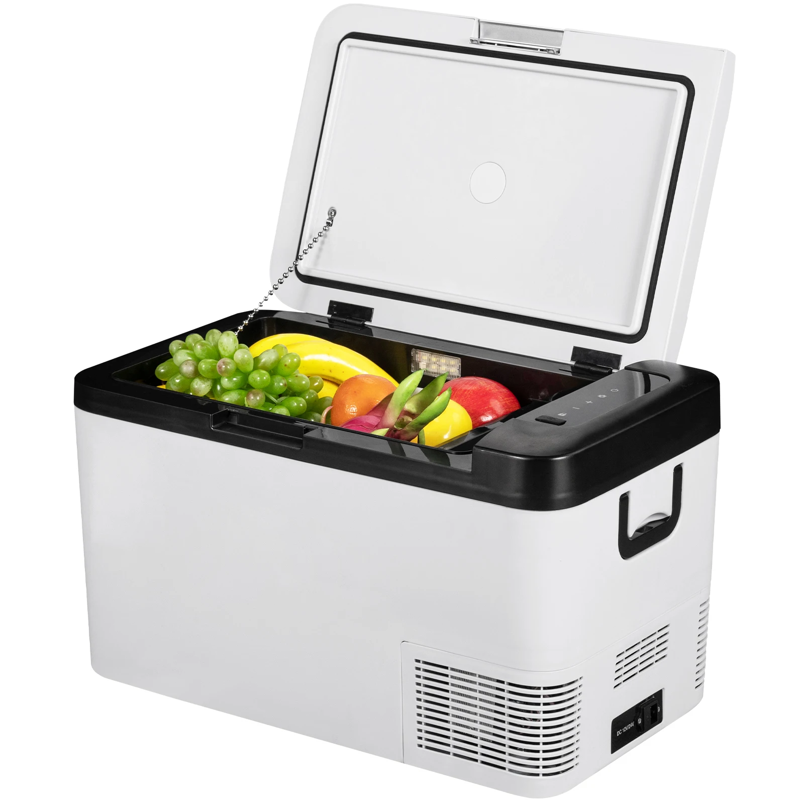 SucceBuy 25L Car Refrigerator Mini Fridge Freezer Portable Compressor Cooler DC 110-240V Ice Box for Driving Camping Picnic