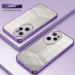 Shockproof Transparent Plating Clear Phone Case - Honor 100 (8)
