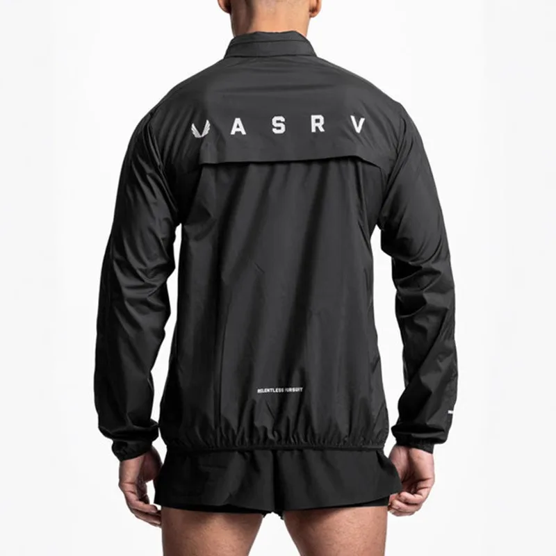 남성용 방풍 후드 트레이닝 자켓 체육관 스포츠 러닝 반사 지퍼 탄성 streetwear 대형 피트니스 스포츠웨어