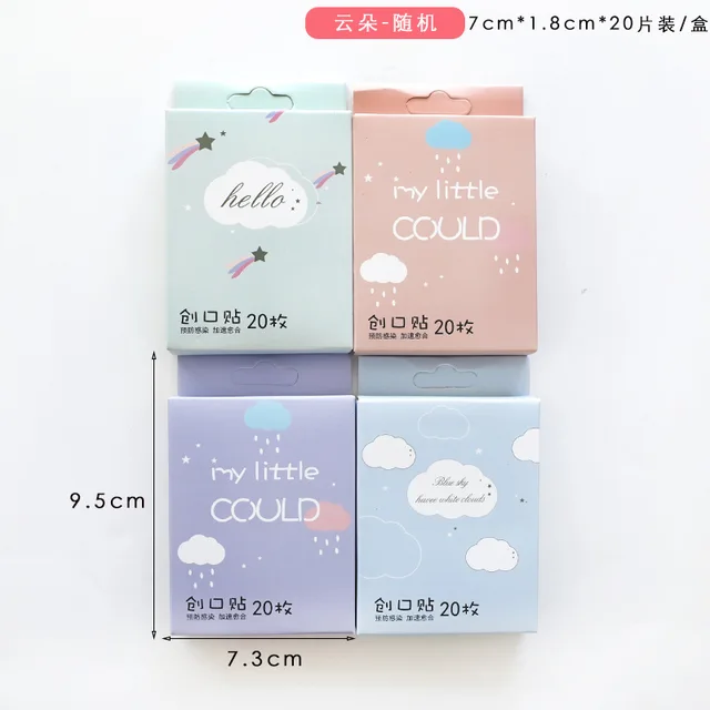 20pcs/box Waterproof Bandages First Aid Hemostasis Band Aid Stickers Cute Cartoon Animals Pig Plaster Wound Emergency Kit NO.9
