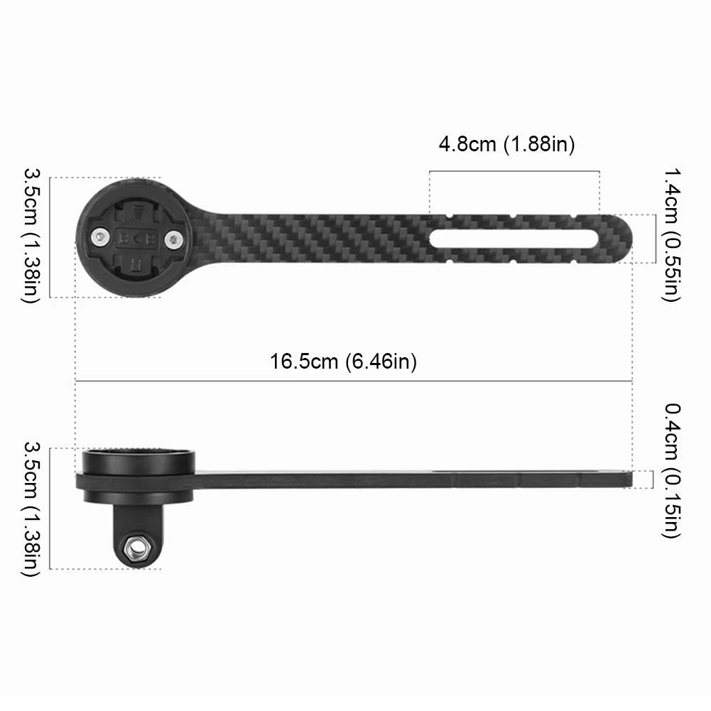 Carbon Fiber Bicycle Computer Holder Road Bike Speedometer Mount Holder Bicycle Handlebar Computer Holder for Garmin Bryton
