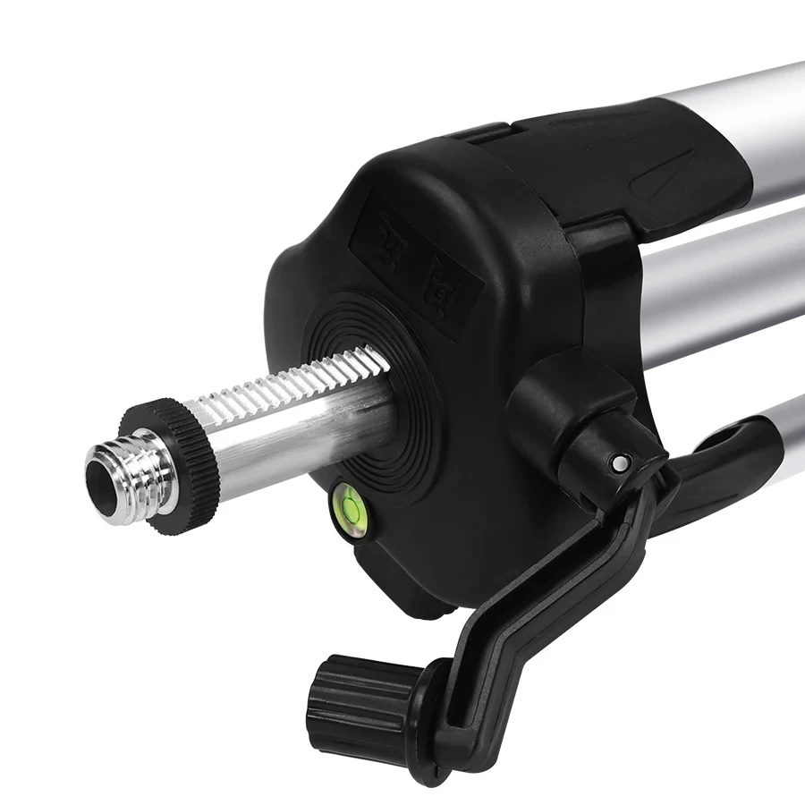 HILDA 1,2 m Laser-Nivellierstativ, professionelles Stativ, geeignet für Laser-Nivelliergerät, Aluminium-Stativ mit 5/8 verstellbar – Detail 2