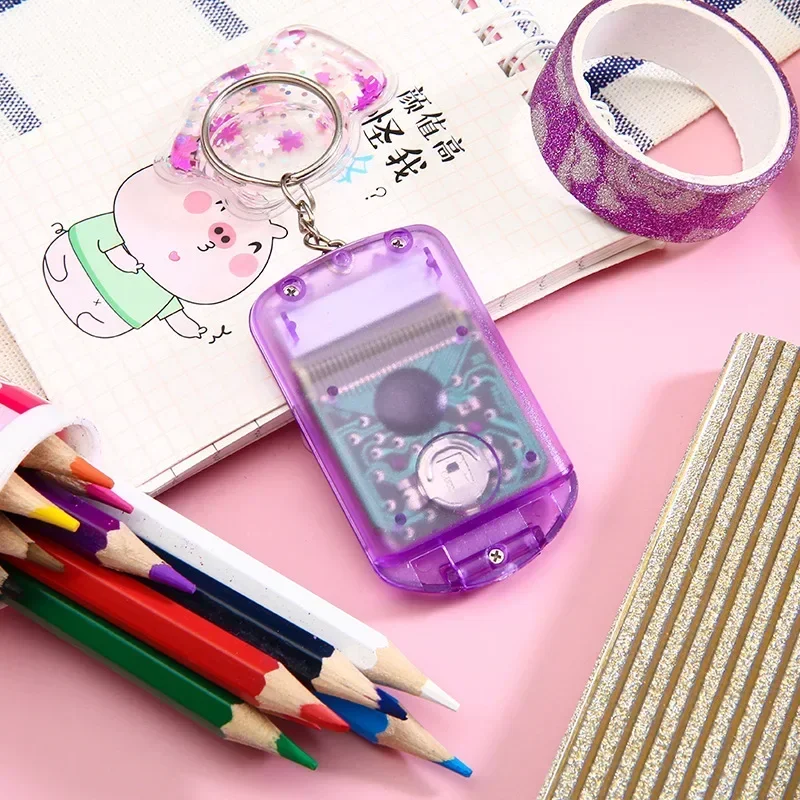 Electronic Mini Calculator Creative Convenient Multifunctional Calculator Bag Charm Keychain for School