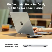 QUKAM nouveau 2025 étui pour ordinateur portable pour Apple Mac Pro 14/16 M1 M2 M3 M4 Air 13/15 Pro13 cristal étanche Macbook étui tablette accessoire 5