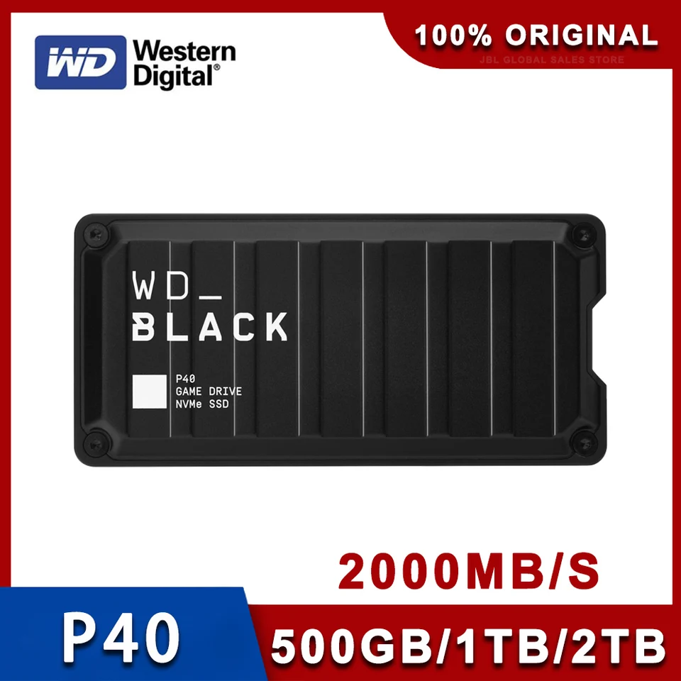 Western Digital 小型 SSD 2TB WDBLACK P40 S912933591be6431185eeba3f102be