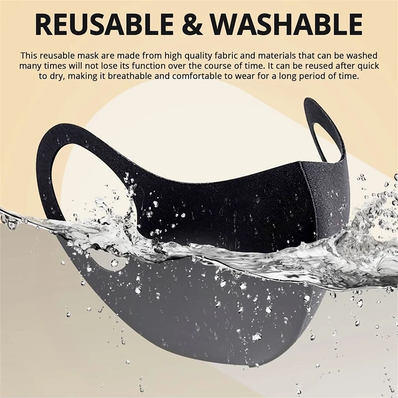 Face Mask Fashion Solid Earloop Spring Dustproof Washable Reusable Unisex Outdoor Travel Breathable